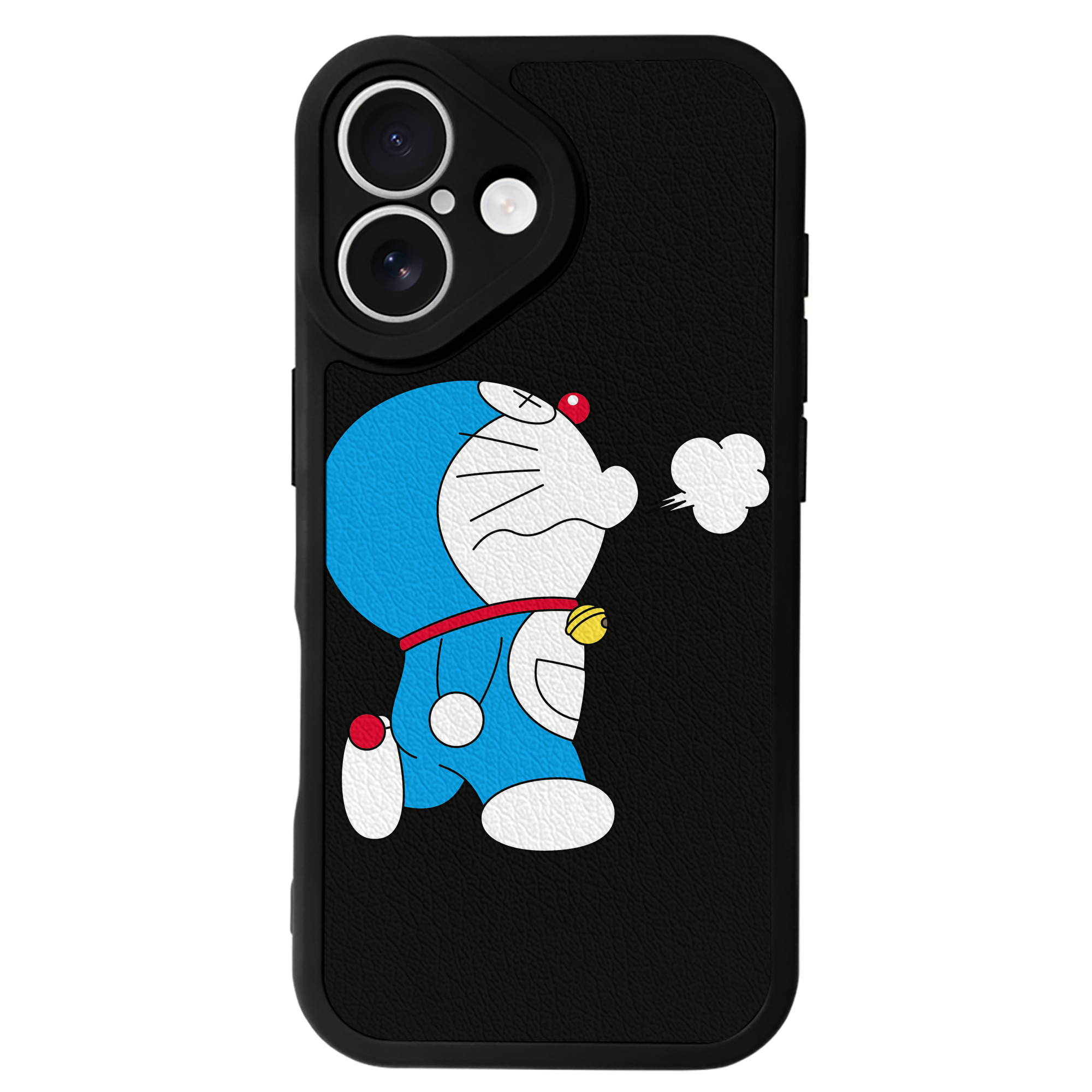 （画像用） ドラえもん Doraemon 【iPhone 16シリーズ対応】シリコンスマホケース（レザー調） 材質：シリコン
